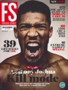 Anthony Joshua signed Forever sports 2016 magazine signature on cover. Good Condition. All