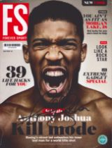 Anthony Joshua signed Forever sports 2016 magazine signature on cover. Good Condition. All