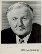 Cecil H King - British Author Signed 6x8 Black And White Photo. Good condition. All autographs