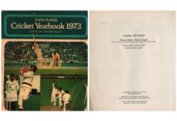John Player Cricket Yearbook 1973 first edition paperback book. Good condition. All autographs