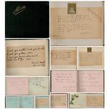 Autographs Album of Vintage Poems signed signatures such as Margery Dance Jan 31st, 1910. Elsie Mary