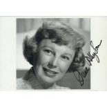June Allyson signed 8x6 inch black and white photo. Good condition. All autographs come with a