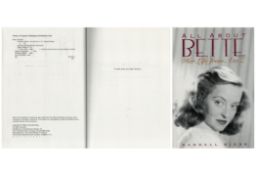 All About Bette her life from A-Z by Randall Riese first edition hardback book. Copyright 1993. Good