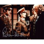 Richard Franklin signed 10x8 inch DR WHO colour photo pictured in his role as Captain Mike Yates.