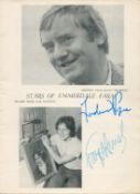 Freddie Pyne and Frazer Hines signed programme dated 1977. Good condition. All autographs come