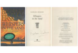 Barbara Erskine Whispers In The Sand signed first edition hardback book. Published 2000. Good