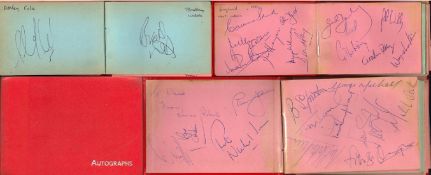 Autograph book full of amazing entertainment and sport signatures including names of George Michael,