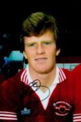 Andy Ritchie signed 12x8 inch colour photo pictured during his time with Manchester United. Good
