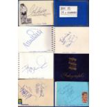 Variety Footballer/Actor/Actress/Showbiz. Autographs 2 x Album. Approx. 35 x Signatures such as Matt