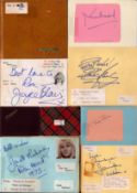 Autographs 3 x Album. Signed Approx. 35 x Signatures such as Roy Dotrice, Jennifer Wilson, Bobby