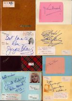 Autographs 3 x Album. Signed Approx. 35 x Signatures such as Roy Dotrice, Jennifer Wilson, Bobby