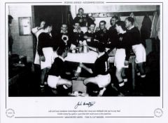Jack Crompton Manchester United 12x16 Signed Black and White photo, Autographed Editions, Limited
