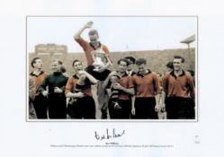 Bert Williams 30x16 Limited Edition signed coloured photo. Pictures show Bert and his