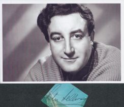 Peter Sellers small, clipped signature with 6x4inch unsigned black and white photo. Good