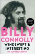 Billy Connolly signed Windswept and Interesting hardback book. Signed on inside page. Good