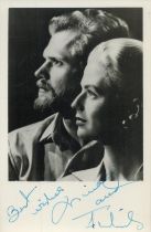 Nina and Frederik signed 6x4inch black and white photo. Good condition. All autographs come with a