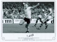 Norman Whiteside Manchester United 12x16 signed Black and White Autographed Editions, Limited
