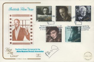 Ian Botham signed British Film Year FDC The David Niven campaign for the Motor Neurone Disease