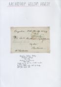 Archbishop William Howley free font. Good condition. All autographs come with a Certificate of