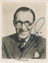 Arthur Askey signed 3x2inch vintage photo. Good condition. All autographs come with a Certificate of