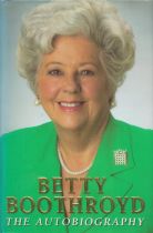 Betty Boothroyd Singed hardback book titled Betty Boothroyd The Autobiography signature on the