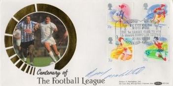 Football Gary Mabbutt signed Centenary of The Football League commemorative Benham FDC PM Record