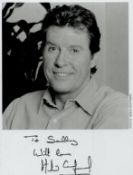 Michael Crawford signed 5x4 inch black and white promo photo. Dedicated. Good condition. All