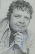 Geoffrey Hughes DL signed Promo black & white photo 6x4 Inch. Was an English actor. Hughes