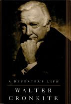 Walter Cronkite signed hardback book titled A Reporters Life signature on the inside title page. 384