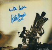 Kate Bush, English singer/songwriter. A 'Cloudbusting' 7" single, signed to front cover. EMI Blue