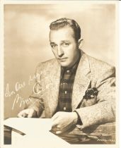 Bing Crosby handwritten note with vintage 10x8inch photo. Good condition. All autographs come with a