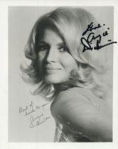 Angie Dickinson signed 4x4inch black and white photo. Good condition. All autographs come with a