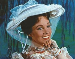 Julie Andrews signed 10x8inch colour photo from Mary Poppins. Good condition. All autographs come