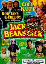 Colin Baker signed Jack and the Beanstalk 8x6 inch approx flyer. Good condition. All autographs come