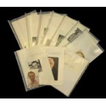 Group of various scientist 10 x Collection of Autograph cards, black & white photos & colour