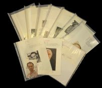 Group of various scientist 10 x Collection of Autograph cards, black & white photos & colour
