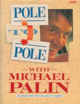 Michael Palin signed hardback book titled Pole to Pole signature on the inside title page