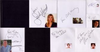 Autographs 2 x Album. Signed Approx. 60 x Signatures such as Philip Glenister, Phil Daniels, Jan