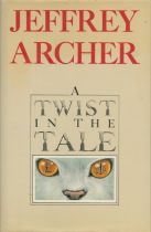 Jeffrey Archer signed hardback book titled a Twist in the Tale signature on the inside title page.