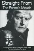 Dave Prowse signed Straight from the forces mouth hardback book. Signed on inside page. Dedicated.