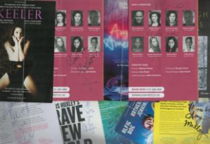 Theatre Leaflets variety of 10 x Collection. Signed signatures such as Andew Piper 'KEELER',
