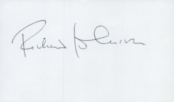 Richard Johnson signed 5x3 inch white index card. Good condition. All autographs come with a