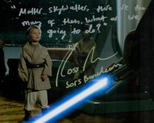 Ross Beadman signed 10x8inch colour photo from Star wars. Good condition. All autographs come with a
