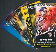 Theatre Musical 7 x Collection. Signed flyer signatures such as Celia Cruwys-Finnigan 'The Buddy