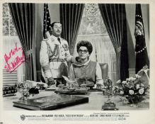 Eli Wallach signed 10x8inch black and white movie still from Kisses for my president. Good
