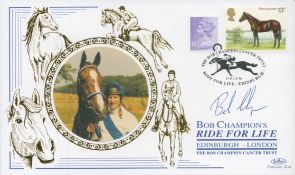 Bob Champion signed The Bob Champion Cancer Trust ride for life 13 July 96. 1 stamp 1 postmark. Good