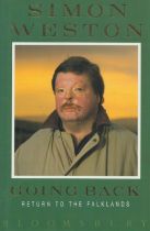 Simon Weston signed hardback book titled Simon Weston Going Back Return To The Falklands,