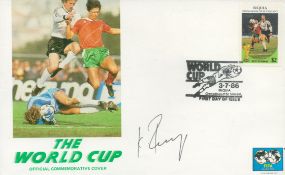 Karl-Heinz Rummenigge signed The World Cup FDC. 1 Stamp and 1 Postmark 3.7.86. Good condition. All