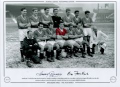 Harry Gregg and Bill Foulkes 12x16 Signed Autographed Editions, Limited Edition Colourised photo.