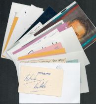Sports collection of 17 signature pieces and 3 signed photos of sportsman and referees with names
